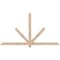 Ekena Millwork Kennewick Smooth Timber Gable Bracket, Douglas Fir, 84"W x 45"H x 3 1/2"D x 3 1/2"F, 13/12 Pitch GBW084X45X0404KEN00SDF - alternate 1